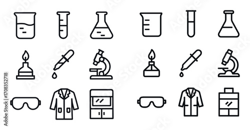 Chemistry Lab Icons