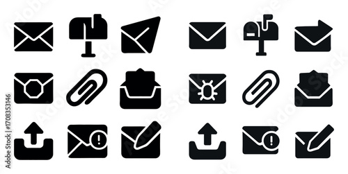 Email Icons Grid