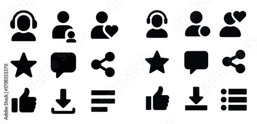 Podcast Icon Set