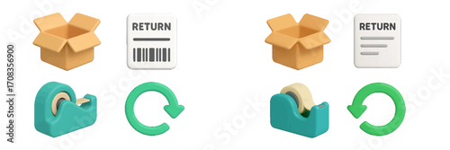 Understanding the return process for online shopping with visual aids to simplify packaging and labels