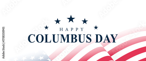 Happy Columbus day background banner Poster Post Design illustration