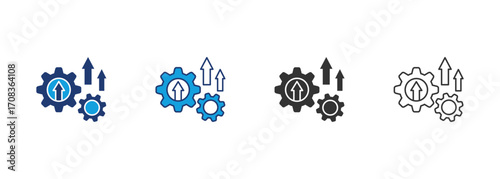 Improvement Icon Set Multiple Style Collection