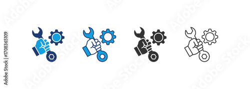 Repair Icon Set Multiple Style Collection