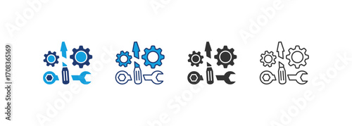 Breakdown Icon Set Multiple Style Collection