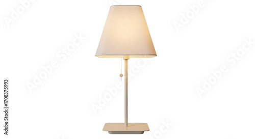Obraz na plátně Isolated Bedside Lamp with Shade