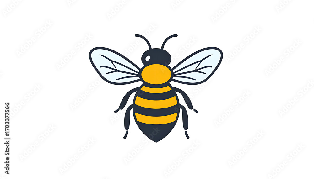 Fototapeta premium Cartoon bee illustration