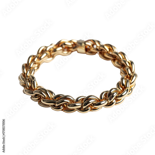 Wallpaper Mural Gold braided ring, close-up view Torontodigital.ca