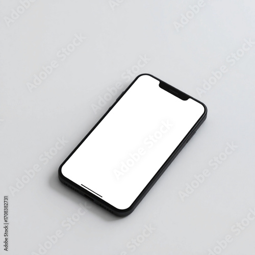 Minimalist smartphone mockup in high resolution clean professional modern technology image