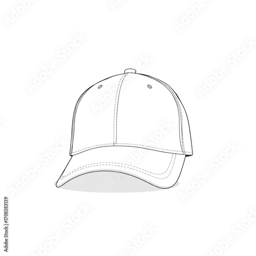 Simple clean minimalist vector illustration of a digital computer device modern artwork