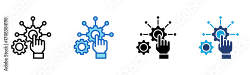 Provider icon Multi Style Vector Illustration