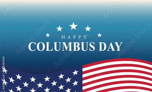 Happy Columbus day background banner Poster Post Design illustration