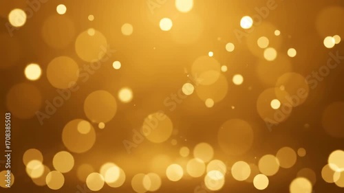 Wallpaper Mural Abstract golden bokeh lights slowly rising like champagne bubbles in a dreamy seamlessly looping background gold, creative, festive Torontodigital.ca