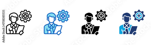 Specialist icon Multi Style Vector Illustration