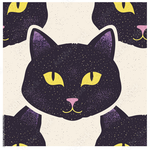 Grainy spooky cats