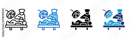 Surgery Room icon Multi Style Vector Illustration