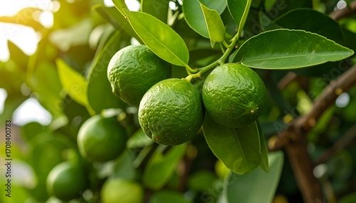 Wallpaper Mural Fresh limes on a tree Torontodigital.ca