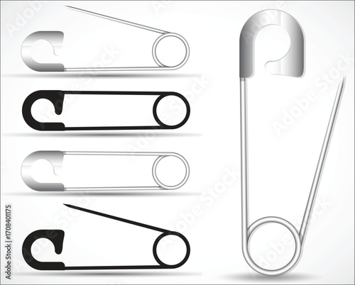 Safety Pins - A Collection of Fastening Devices for Fabric and More.