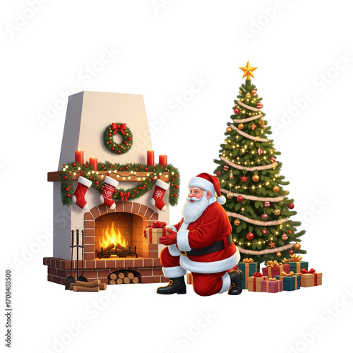 christmas tree with presents