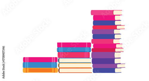 Stack of Books Representing Growth and Knowledge.