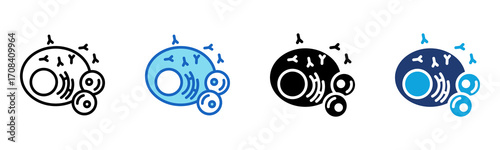 Plasma Cells icon Multi Style Vector Illustration