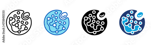 Monocyte icon Multi Style Vector Illustration