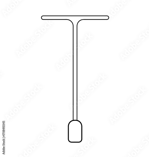 Minimalist Lamp Post Illustration: A sleek, minimalist illustration showcases the essential form of a solitary lamp post, defined by clean lines and a contemporary design. 