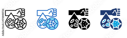 Platelet icon Multi Style Vector Illustration