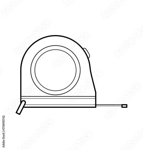 Precision in Every Measurement: An illustrative close-up shot of a simple tape measure, ready to define the boundaries with accuracy and precision in graphic form.