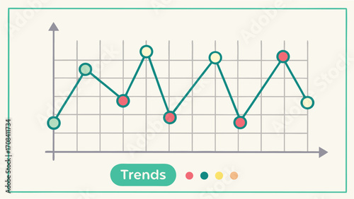 Colorful Line Graph Showing Trends chart data