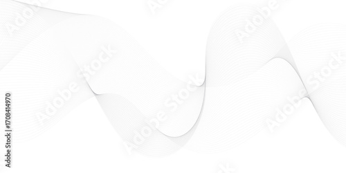 Abstract backdrop with grey wave gradient lines. Vector eps10
