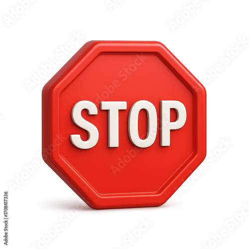 3D icon Stop Sign