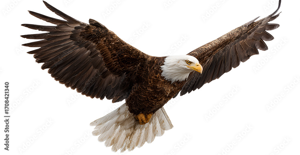 Obraz premium an eagle soaring, with