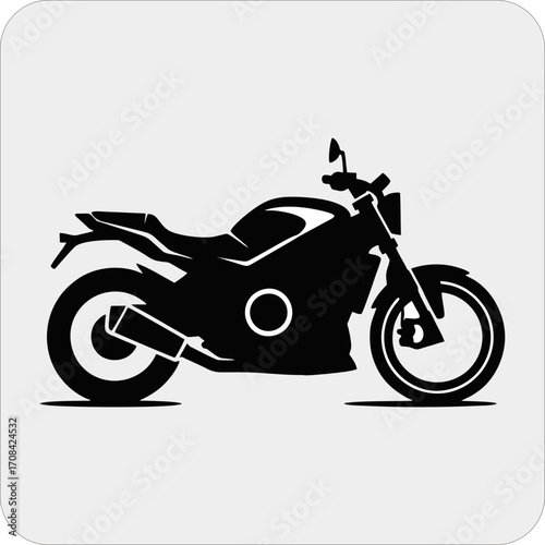 Motorcycle silhouette