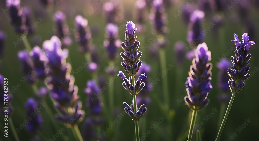 Obraz premium Lavender field sunlight