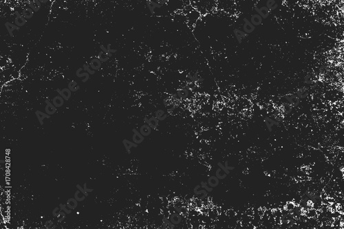 Grunge Texture Overlay, Distressed Dark Background, Aged and Worn Surface Pattern, Abstract Grungy Wall Effect