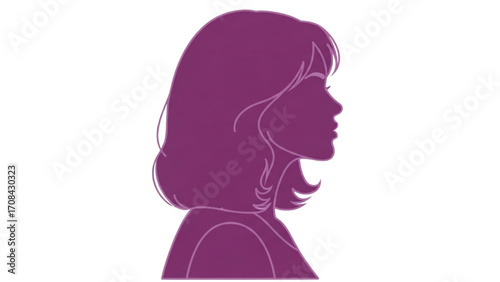 Vector Illustration of Group of Young People Profile Silhouettes Faces Boys and Girls AI EPS PNG
