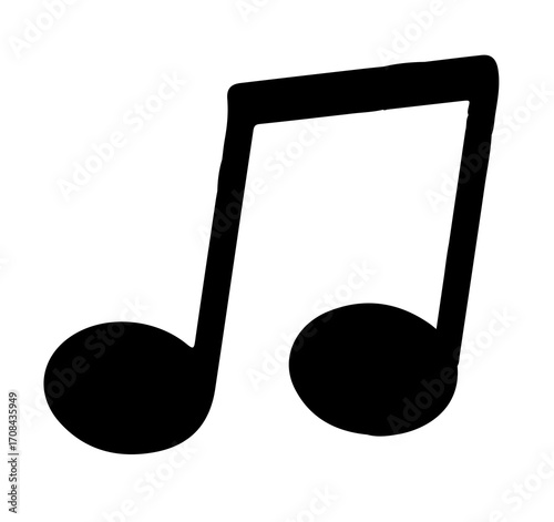 music note icon vector