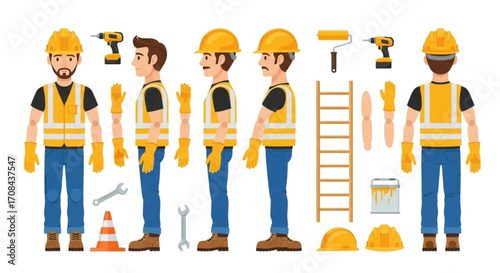 construction workers collection