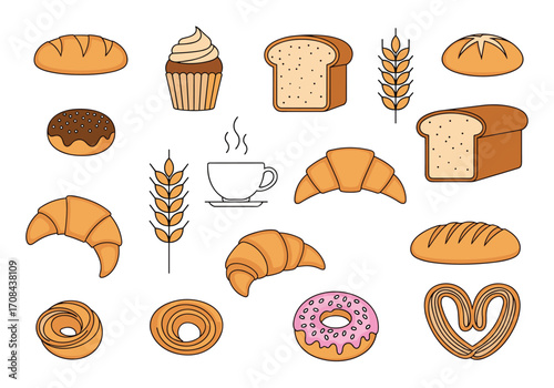 A delightful assortment of freshly baked goods and pastries.