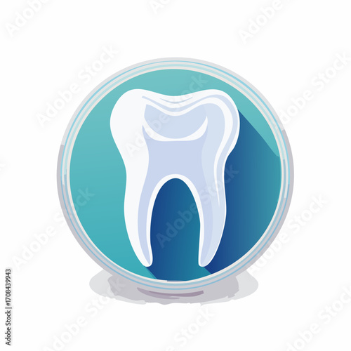 Dental care logo design illustration