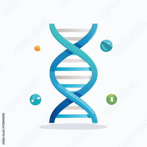 Illustrative Representation of Deoxyribonucleic Acid