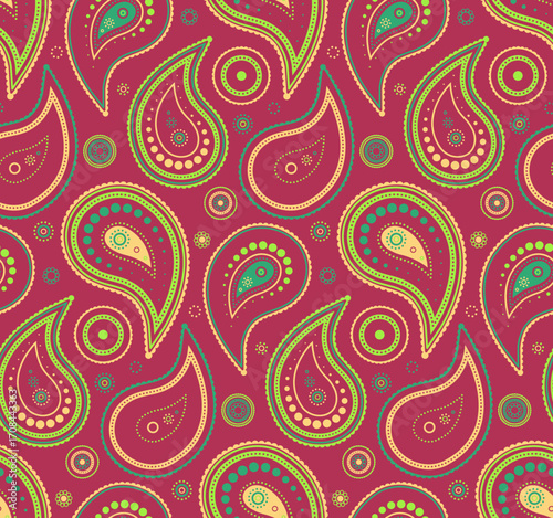 Rug material at intricate designer. Striped paper of paisley calm. Luxury carpet and wallpaper artistic.