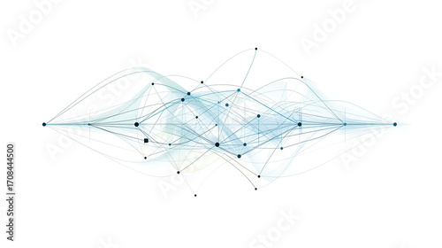 Big data analysis flow diagram isolated on white for digital technology and business process optimization