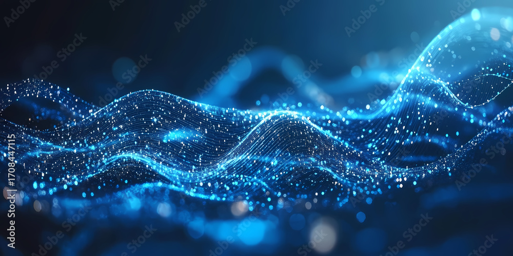 Fototapeta premium Abstract Digital Wave Pattern