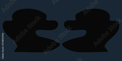  Close up of a blue viper snake head color background