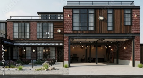 Modern urban building with contemporary architectural design.