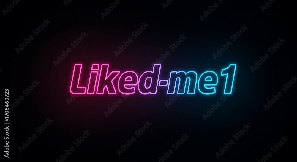 Obraz premium Neon text display