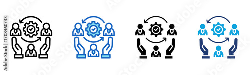 Inclusive icon Multi Style Vector Illustration