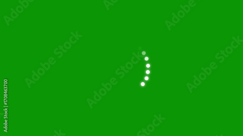 Circle loding animation on black background, loading progress bar loading animation, Beautiful Circle Loading icon animation, loding pixelated progress animation in green background.4k video