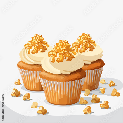 Cupcakes mit Popcorn
